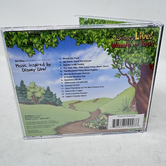 Disney CD Winnie the Pooh 2005 Soundtrack Tigger Piglet Music‎ Inspired Yoto MYO - Picture 6 of 8
